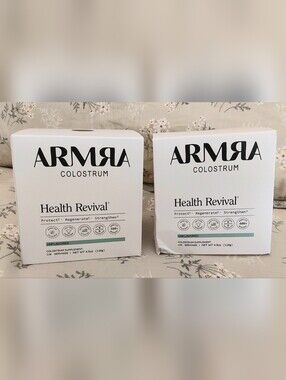 ARMRA Colostrum Health Revival Jars, Set of 2, Unflavored, 4.3oz each